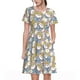 thumbnail image 1 of Disketp Cute Rabbit para Vestido de Manga Corta para Mujeres, Vestidos de Verano para Mujeres, Casual y Holgado para la Playa, 1 of 6