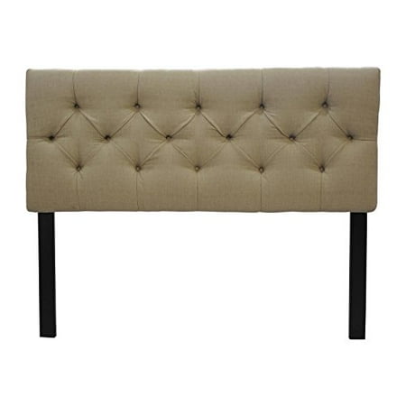 Powder Coated Diamond Sole Designs Diamond Tufted Carson Desert Headboard Beige Finish, Powder Coated Twin ()