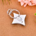 thumbnail image 4 of Rainbow Moonstone - India 925 Sterling Silver Pendant V3399, Solitaire Pendant, White Pendant, Oval Pendant, Gift For Her, Rainbow Moonstone Pendant, 4 of 4