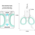 thumbnail image 6 of Pet Nail Clipper with LED &  Light, Cat Claw Trimmer for Bloodline Detection,  Angled Blade Grooming Tool for Dog Cat Rabbit Small Animals, 6 of 8
