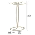thumbnail image 4 of iDesign Axis Metal Hand Towel Holder for Bathroom, Vanities, Countertops, Kitchen, Holds 2 Finger Tip Towels, Satin, 4 of 10