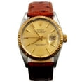 thumbnail image 1 of Pre-Owned Mens Rolex Two-Tone Datejust Watch Gold Champagne Dial 16013, 1 of 8