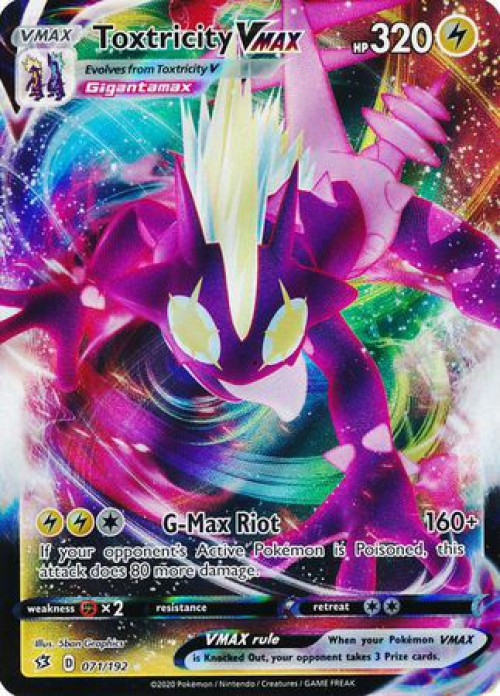 Pokemon Rebel Clash Toxtricity VMAX #071 - Walmart.com - Walmart.com