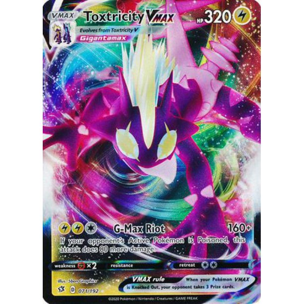 Pokemon Rebel Clash Toxtricity Vmax 071 Walmart Com