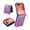 Purple, variant on PU Leather Glitter Wallet Case for Samsung Galaxy Z Flip8, Card Slots Cash Zipper Pocket Phone Cover, Multi‑Angle Kickstand Wrist Strap Protective Phone Case for Women Girls, Black