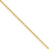 Flash Gold-plated Sterling Silver 1.85mm Diamond-cut Rope Chain (Weight: 5.47 Grams, Length: 20 Inches)
