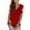 #1-Red, variant on PATLOLLAV Womens Tops,Women Lace Short Sleeve V-Neck T-Shirts Loose Casual Summer Tee Tops