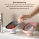 thumbnail image 4 of Bearachild jabonera de baño contenedor de doble capa autodrenante platos fijos sin perforaciones accesorios de cocina para el hogar azul Type3 NO3, 4 of 6