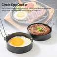 thumbnail image 4 of 3" Egg Rings with Silicone Handle, Clearance, Large Ring for Frying Eggs, Round Mold for English Muffins - Griddle Cooking Shaper for Indoor Camping Breakfast Sandwiches(A), 4 of 6