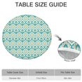 thumbnail image 6 of Boho Floral Elastic Tablecover for 38-42 Inch Round Tables 44 Inch Diameter Wrinkle Free Material Restaurant Home, 6 of 7
