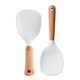 thumbnail image 1 of 2pcs Silicone Rice Scooper with Wooden Handle Kitchen Accessory Rice Spatula, 1 of 5