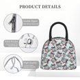 thumbnail image 4 of Fotbe Disco Ball Cherry With Bow Pattern Lunch Bag, Insulated Lunch Box, Small Leakproof Cooler Food Lunch Containers Reusable High Capacity Lunch Tote Bags for Work, Travel, Outdoor, 4 of 6