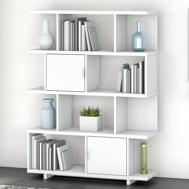 Kathy Ireland Home By Bush Furniture, Bush Furniture Bookcase With Doors