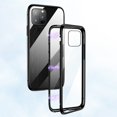 thumbnail image 1 of Cubierta protectora del teléfono de cristal templado del marco MAGNET 9H de GreenHome para iPhone 12 greenhome iPhone X, 1 of 7