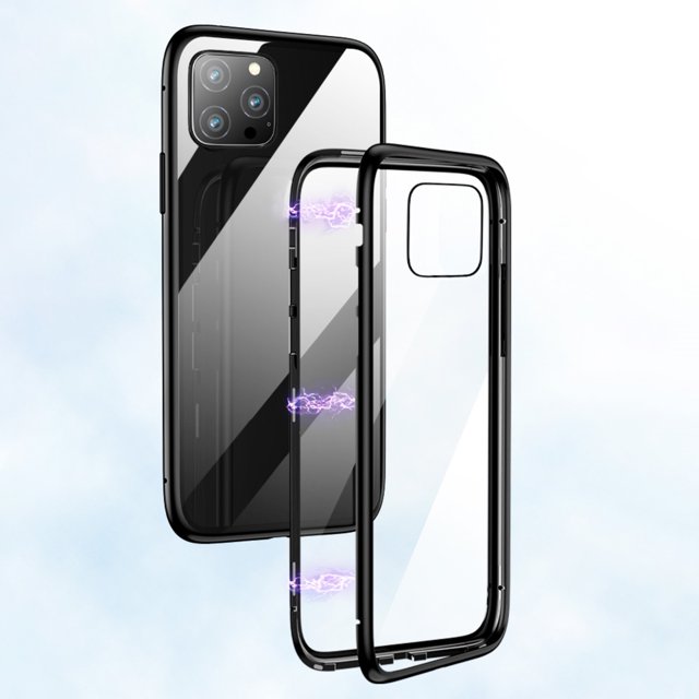 Cubierta protectora del teléfono de cristal templado del marco MAGNET 9H de GreenHome para iPhone 12 greenhome iPhone X