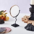 thumbnail image 3 of Dserhfy Moon Faux Crystal Display Holder Heavy Duty Metal Faux Gems Natural Stone Show Stand Home Office Desktop Decoration, 3 of 7