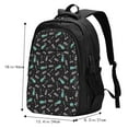 thumbnail image 2 of Japuie Golf Bags And Balls Print Laptop Backpack,Business Travel Durable Laptops Backpack with USB Charging Port,Water Resistant College Computer Bag for Women & Men, 2 of 5