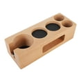 Wood Coffee Filter Tamper Holder Wooden Coffee Tamper Mat Stand for