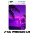 thumbnail image 2 of Beach Sunset Hibiscus Flower Hawaiian Purple Home Business Office Sign, 2 of 6