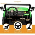 thumbnail image 4 of Eastvita 2-Seater 24V 6-Wheel Ride-On Dump Truck, Remote, Shovel, Music, Electric Dump Bed, 4 of 6