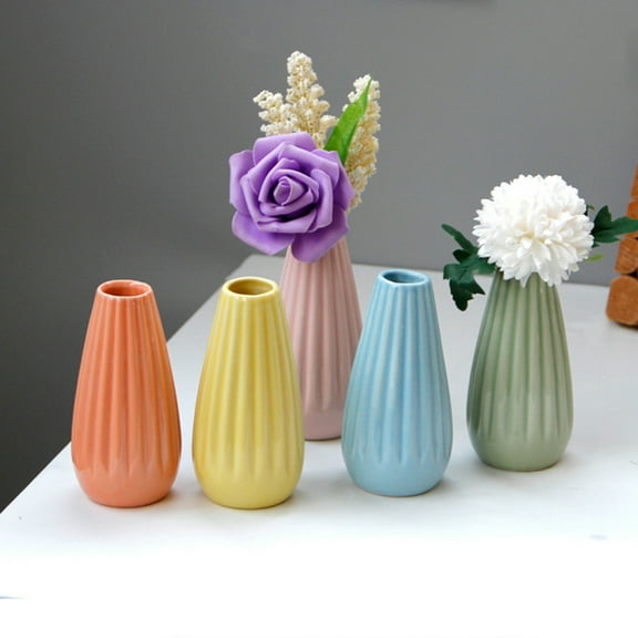 DECORNIJIA Vase Decor Color Vase Yellow 2Set Hotel Use