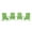 Lime Green, variant on Flash Furniture Set of 4 Charlestown All-Weather Poly Resin Wood Adirondack Chairs in Green