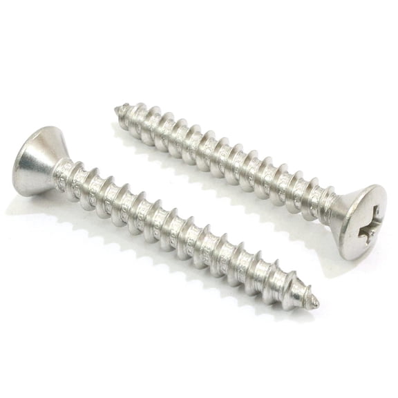 Bolt Dropper 8 X 34" Stainless Steel 100Pc Oval Head Wood Screws 18-8 304