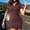 Coffee, variant on Valora Women’s Casual Tennis Dress Women Dresses Ribbed Short Sleeve Bodycon Dress Gray M