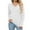 White, variant on MIXUE Boho Tops For Women Autumn Winter Solid Color V Neck Long Sleeve Casual Basic Soft Pullover Shirts For Women Tshirts Outwear,Black,XXL