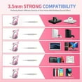 thumbnail image 4 of Bearachild Auriculares con cable Gamer Pink Cat Ear Auriculares Cute Phone PC con micrófono 3 .5mm Gaming Phone Overear Gamer G951s Pink Cables de audio/vídeo, 4 of 6