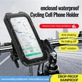 thumbnail image 4 of Waterproof Bike Mobile Phone Holder Universal Bicycle GPS 360° Adjustable GX P69C, 4 of 8
