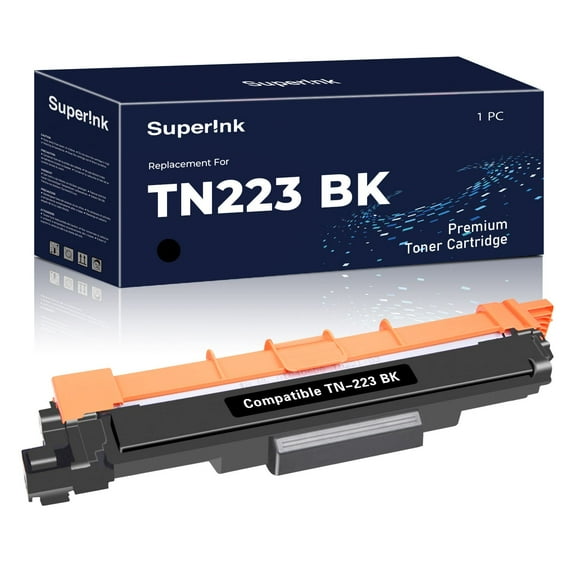 Compatible Brother TN223 Black Toner Cartridge WITH CHIP by Superink