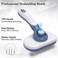 thumbnail image 4 of Self Cleaning Slicker Brush,Deshedding Grooming Tool with Release Button for Dog & Cat,Suitable for Shedding Long/Short Hair, 4 of 7