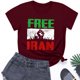 thumbnail image 5 of Tops de Cuello Alto para las Mujeres de la Carta de la Moda Impresa Blusas de Manga Corta, Camisas Casuales Suaves con Cuello Triple 弹性 Ajuste, Camiseta de Suéter de Uso Diario, 5 of 5