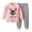 B-Pink, variant on HCNTES Toddler Baby Girl Clothes 3 6 9 12 18 24 Months Fall Outfits Long Sleeve Sweatshirt Tops + Pants Set,Sizes 18-24 Months