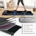 thumbnail image 6 of Pouseayar 2 in 1 Under Desk Electric Treadmill 2.5HP with Remote Control, Display, Walking Jogging Running Machine Fitness Equipment for Home Gym Office, 6 of 18