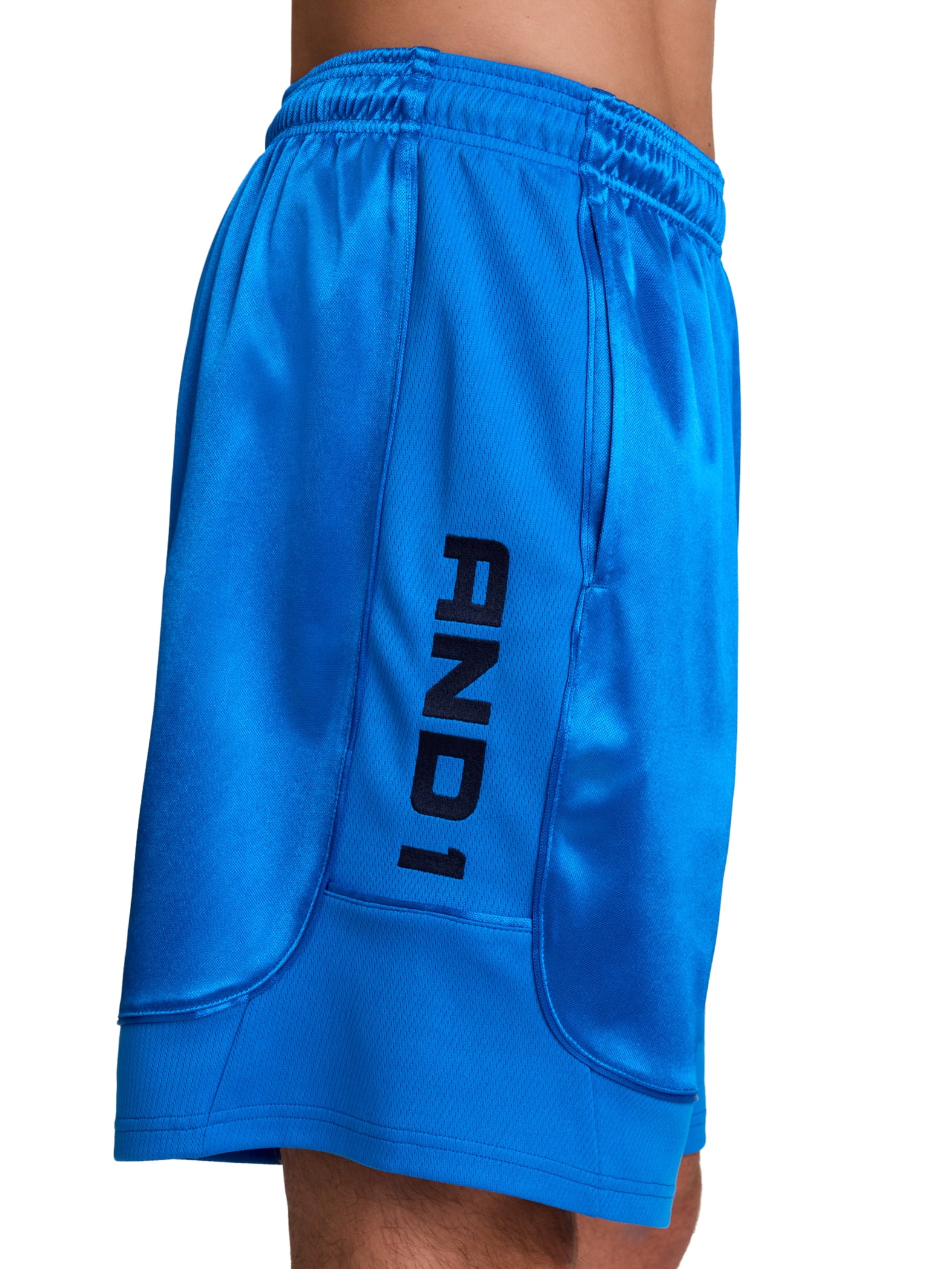 AND1 Men's and Big Men's All Court Short, 9" inseam, up to Size 5XL