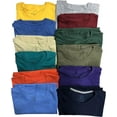 thumbnail image 3 of SOCKS'NBULK 12 Pack Mens Cotton Crew Neck Regular T-Shirts Bulk Short Sleeve Lightweight Tees Mix Colors, Size (Mix Color, X-Large), 3 of 7