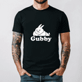 thumbnail image 1 of Grumpy Bunny Cute Cartoon Funny T-Shirt, up to size 3XL., 1 of 4