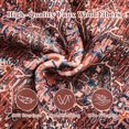 thumbnail image 4 of Indoor Entryway 2x3 Vintage Rug - Small Machine Washable Area Rug with Non-Slip Backing, Low Pile Throw Rugs for Door, Entrance, Kids Room, Bedside, Bedroom, Kitchen Brick Red 2ft x 3ft, 4 of 5