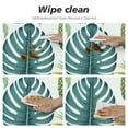 thumbnail image 4 of GOSMITH Outdoor Fitted Pineapples Rectangle Hawaii Summer Tropical Palm Leaves Flowers Blossom Farmhouse Waist Tablecloth White, 4 of 7