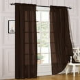 thumbnail image 2 of Window Sheer Curtains 2 Panels Voile Light Filtering Sheer Curtain Panel Drapes Treatment for Bedroom Living Room Children Room Kitchen Yard, 2 of 5