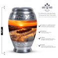 thumbnail image 2 of Sunset Funeral Urns For Human Ashes Adult - Large Urns For Human Ashes Adult Male - Cremation Urns For Human Ashes Adult Female - Urns For Human Ashes Large Adult - Urns For Ashes (Size - 10Inch), 2 of 5