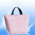 thumbnail image 2 of Dmlowu Lunch Bag 7x9" Portable Lunch Box for Women Men Durability Insulated Cooler Trapezoidal Lunch Tote Bag for Home Office School Supplies, 2 of 4