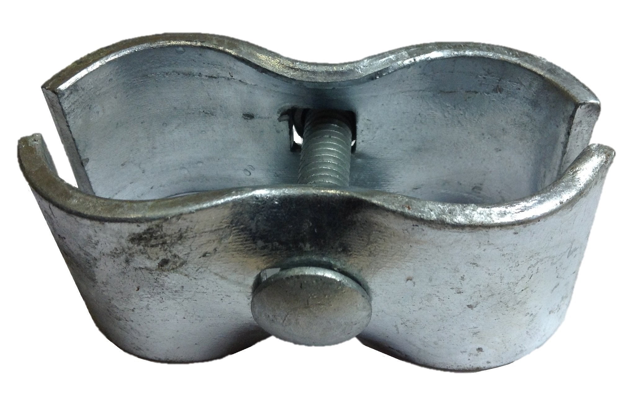 Chain Link Fence PANEL CLAMPS ~ KENNEL CLAMPS: (8 Set) for 1-3/8" chain link fence pipe panel frames. For Dog kennels / dog runs, or tempory chain link fence. Saddle clamps.