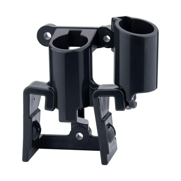TORQUE Glad Hand Holder Kit for Semi Trucks, Air Brake Coiled & Electric Power Cable Organizer Bracket - Black (TR035001)