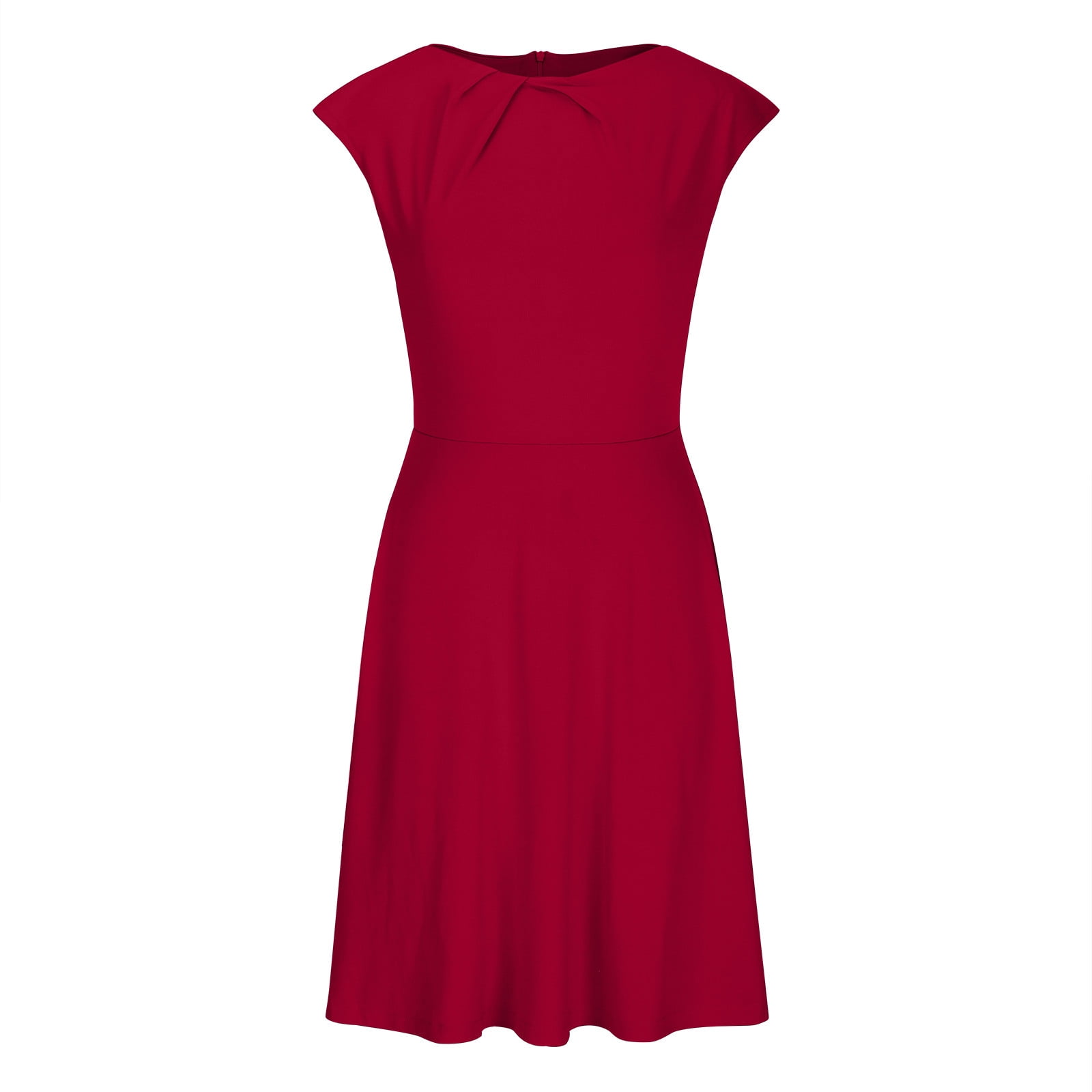 qolati Mother of Bride Dresses 2024 Cap Sleeve Boatneck A