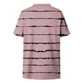 thumbnail image 5 of Enridrech XL-5XL Women Plus Size Shirt Fashion Striped Short Sleeve Tops Summer Comfort Casual Loose T Shirts, 5 of 6