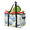 Multicolor 3, variant on Hydrangea Blue Reusable Grocery Bag, Foldable Shopping Tote Bag with Reinforced Handles, Large Kitchen Grocery Bags for Shopping Groceries Picnic