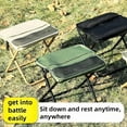 thumbnail image 6 of Portable Stool for Mountaineering & Hiking - 2-in-1 Crossbody Pack & Folding Chair, 260lb Capacity Heavy-Duty Ripstop Fabric, Converts to Gear Storage (3 Color (Green, Small), 6 of 10